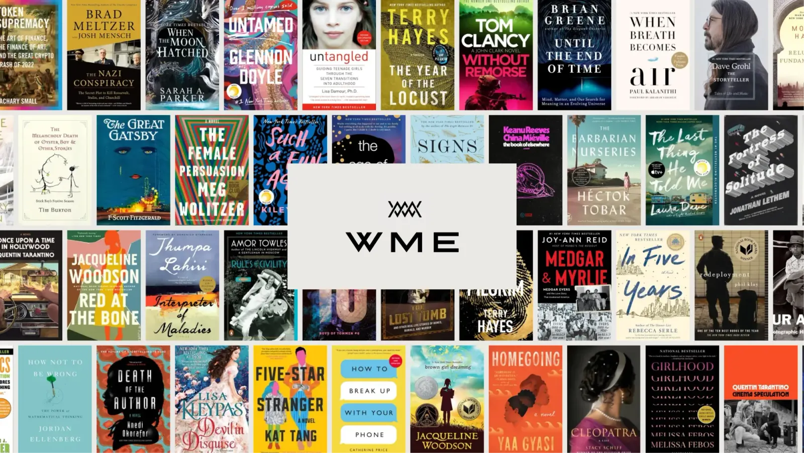 WME Books website homepage